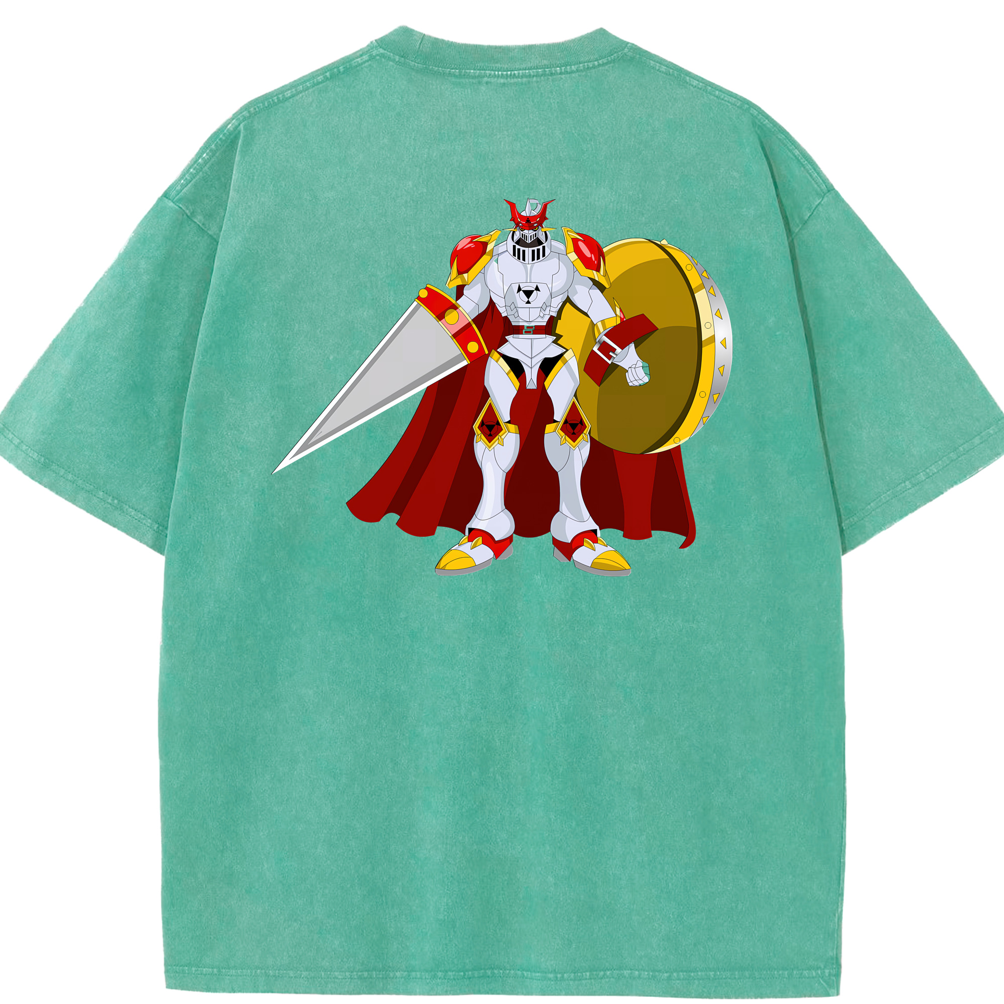 （画像用） Digimon デジタルモンスター/デジモン 綿100% ヴィンテージ風 半袖Tシャツ（背面プリント）
